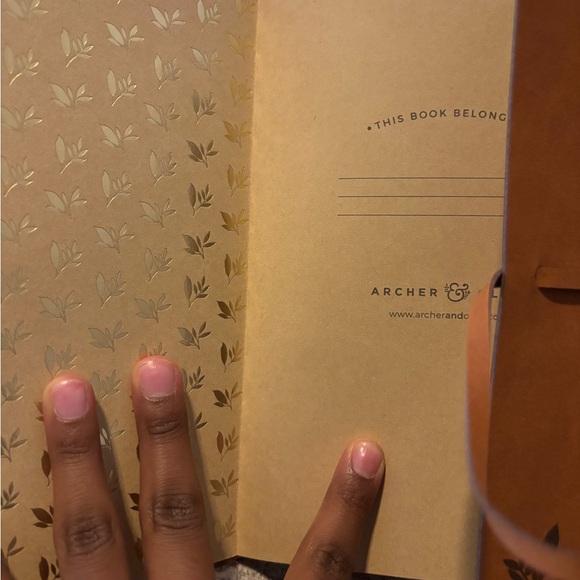 Archer & Olive Gold and Black Journal - Picture 5 of 6